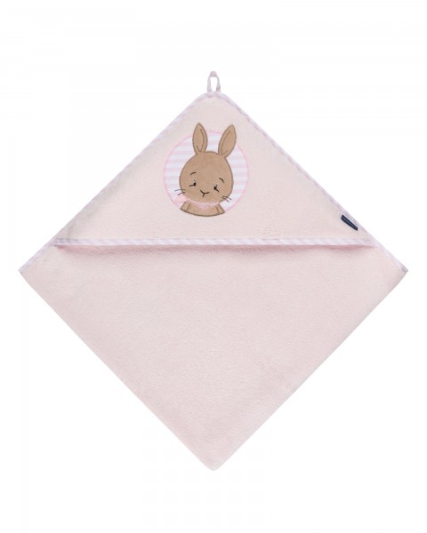 Morgenstern Kapuzenhandtuch Baby 100x100 cm Hase