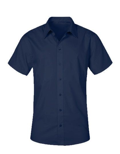 MEN&#039;S POPLIN SHIRT SHORT SLEEVE