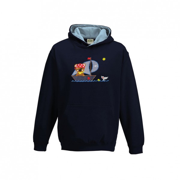 Hoodie mit Stickmotiv Bär