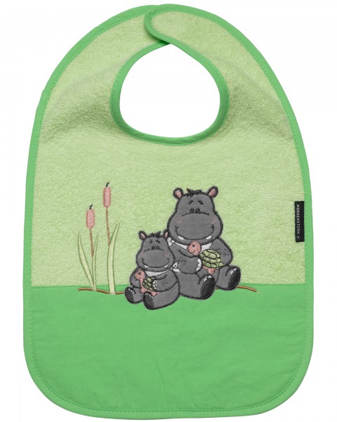 Morgenstern Lätzchen Baby Hippo Grün