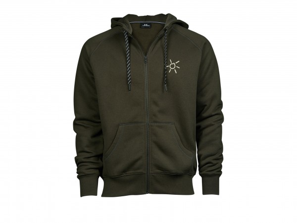 ZIP - HOODIE Grömitz Sonne bedruckt - Premium