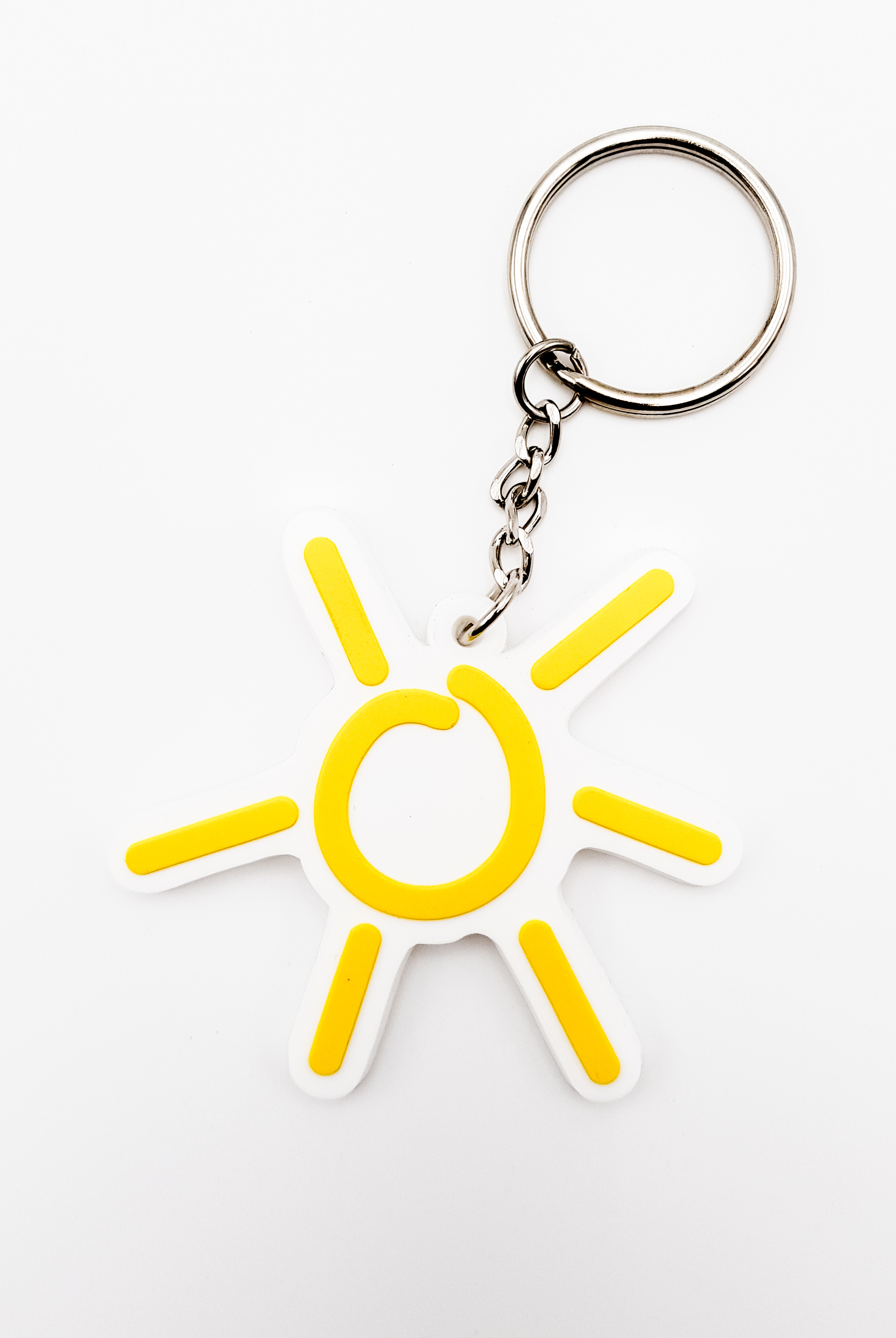 Sonne Sommer lachend Schlüsselanhänger Anhänger aus Metall 