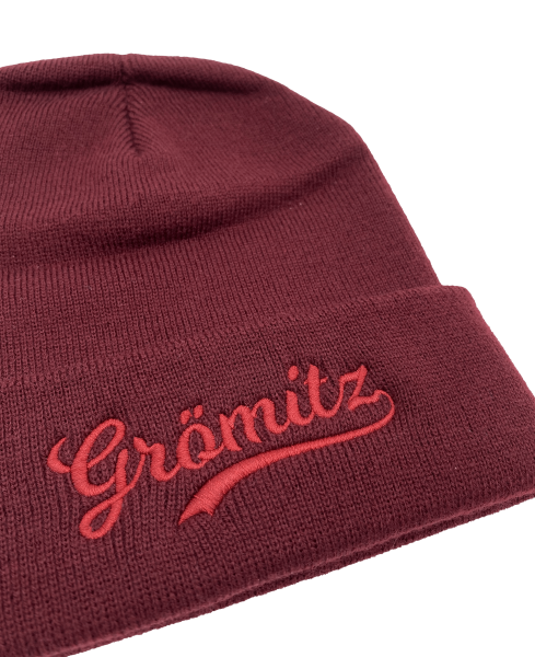 Sonnenbeanie - Original Cuffed Beanie mit Schriftzug bestickt