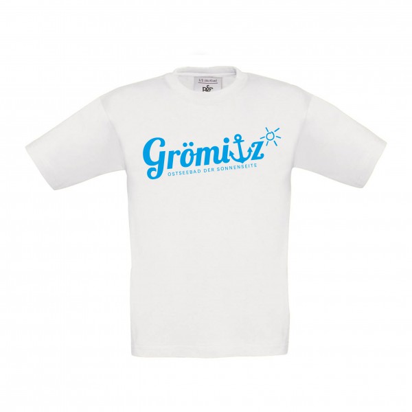 T-Shirt im Grömitz Design Kinder Weiß