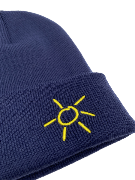 Sonnenbeanie - Original Cuffed Beanie mit Sonne bestickt