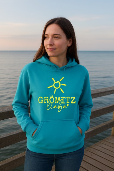 GRÖMITZ HOODIE - Grömitz-Liebe - Türkis