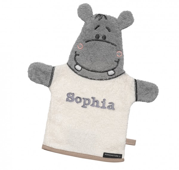 Hippo Waschhandschuh Creme