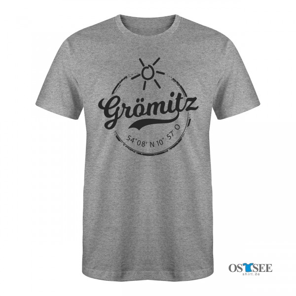 GRÖMITZ - STEMPEL T-SHIRT GRAU