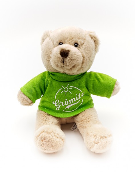 Grömitz Teddybär Braun mit grünem T-Shirt