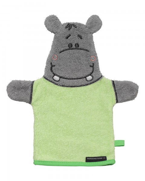 Hippo Waschhandschuh Grün