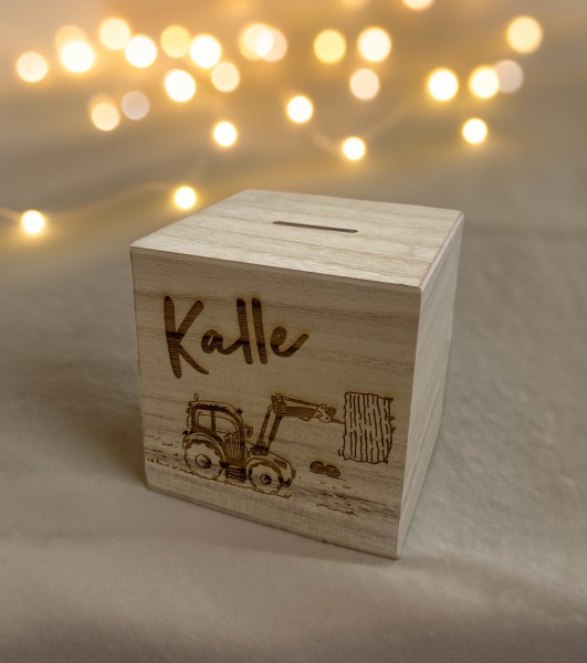 Spardose aus Holz | Holzspardose | Sparschwein | Geschenk zu besonderen Anlässen | Geschenkidee | pe