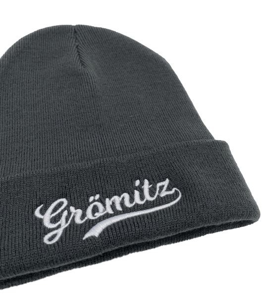 Sonnenbeanie - Original Cuffed Beanie mit Schriftzug bestickt