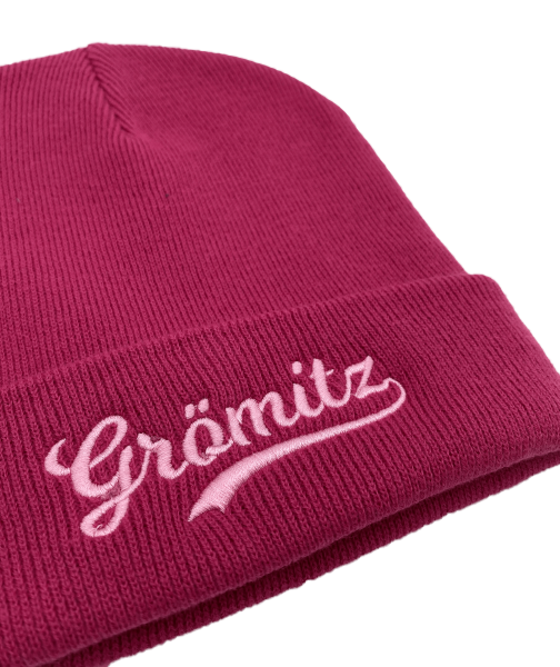 Sonnenbeanie - Original Cuffed Beanie mit Schriftzug bestickt