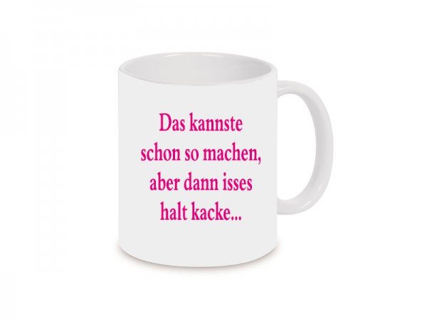 Das kannste schon so machen.. Becher