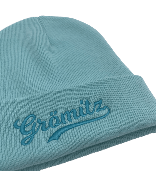 Sonnenbeanie - Original Cuffed Beanie mit Schriftzug bestickt