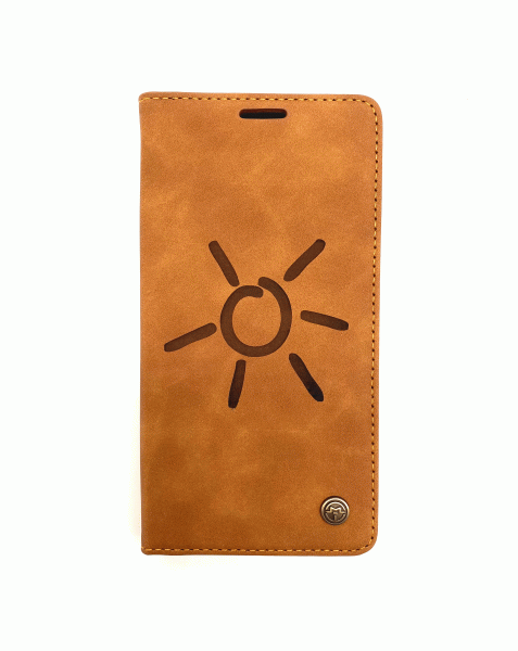 Handyhülle mit Sonne für IPhone - Hellbraun - verschiedene Modelle