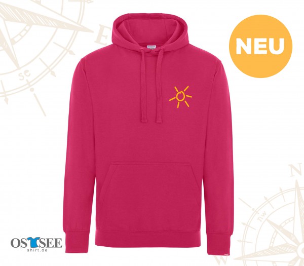 HOODIE - Pink - Grömitz Sonne Brustlogo