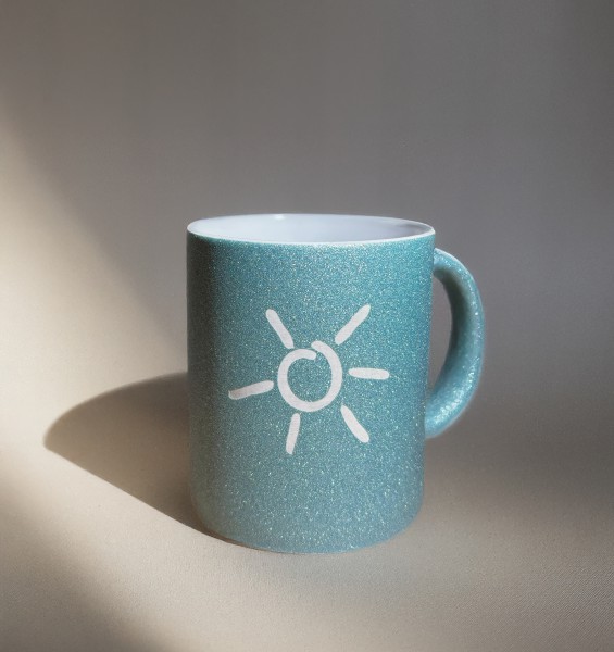 Grömitzbecher - Glitzer-Edition - Meeresblau