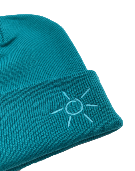 Sonnenbeanie - Original Cuffed Beanie mit Sonne bestickt