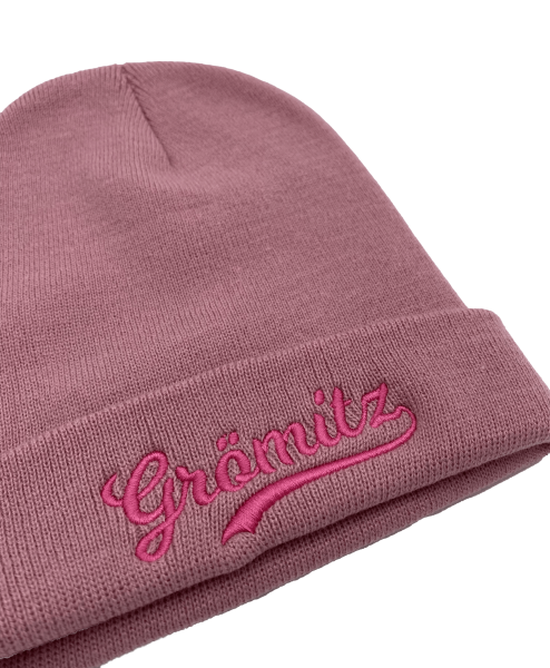 Sonnenbeanie - Original Cuffed Beanie mit Schriftzug bestickt