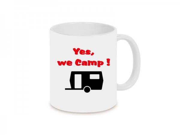 Yes we camp! Becher