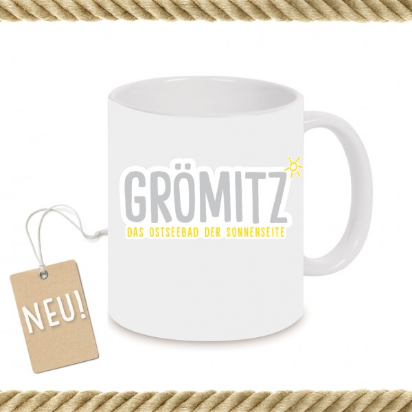 Grömitz-Pott mit Schriftzug