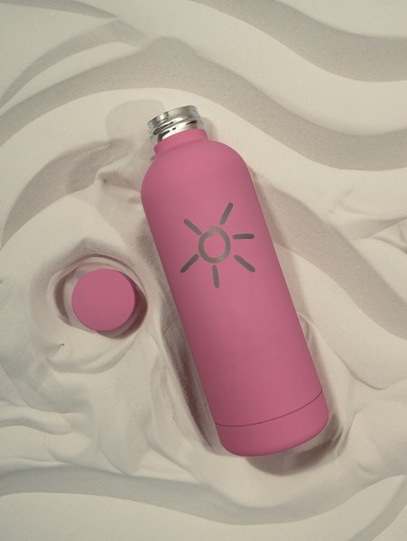 Edelstahl Trinkflasche &quot;summer&quot; | 500 ml | auslaufsichere Thermosflasche