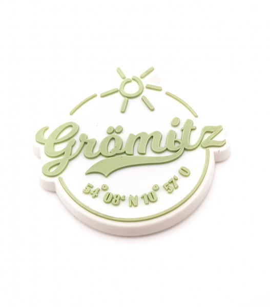 Grömitz-Stempel Magnet in Mint - Extra starker Magnet