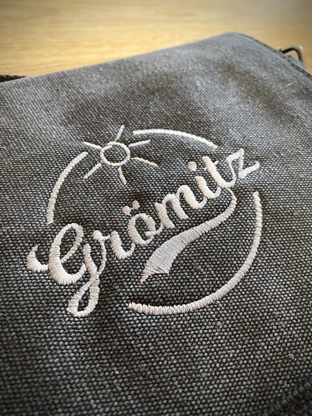 Vintage Canvas Umhängetasche mit Grömitz-Logo